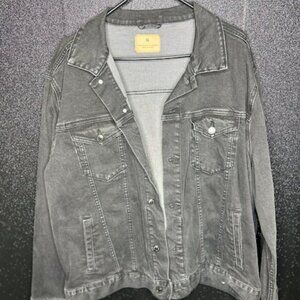 Unisex Black Denim Jacket